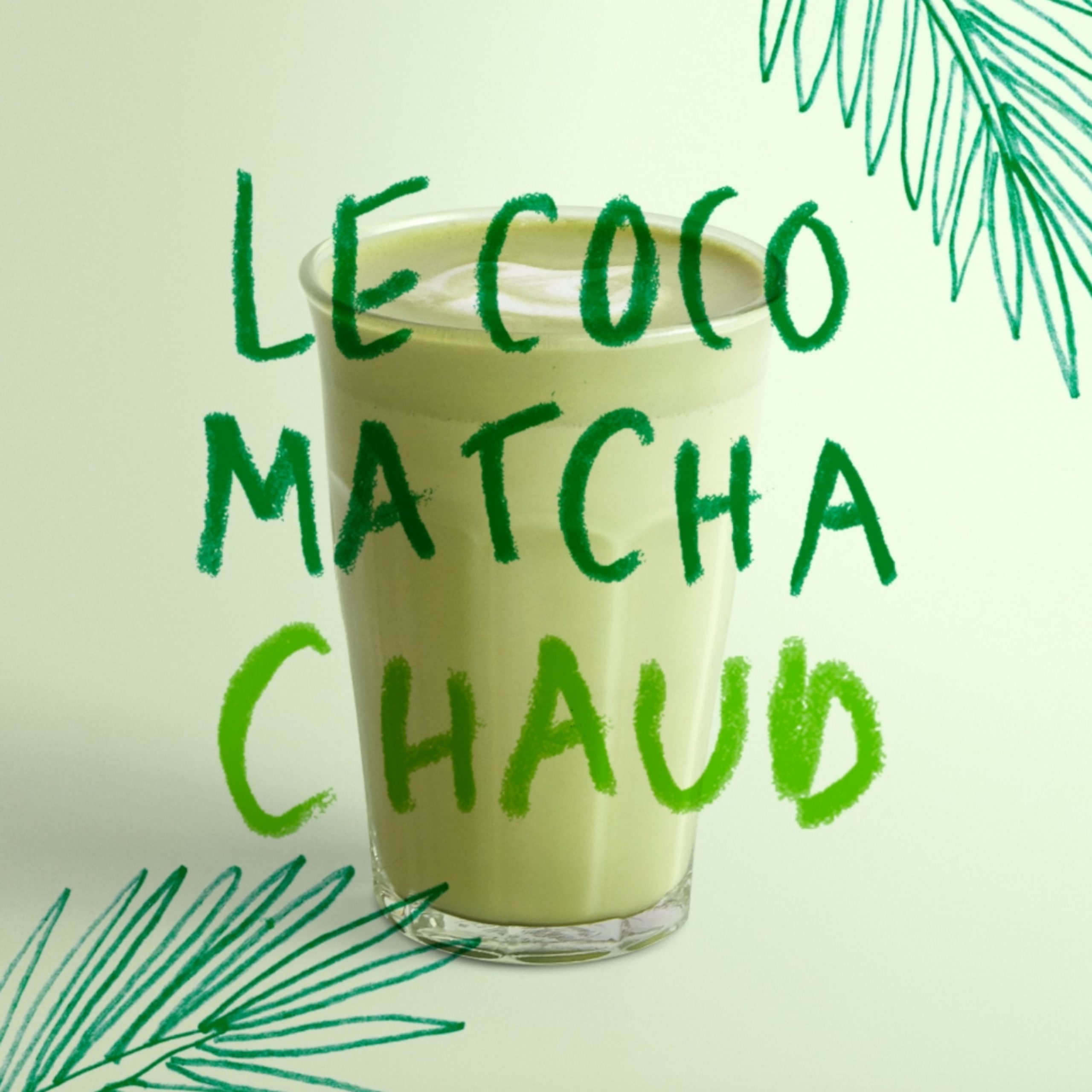 Le Coco Matcha chaud archi chaud