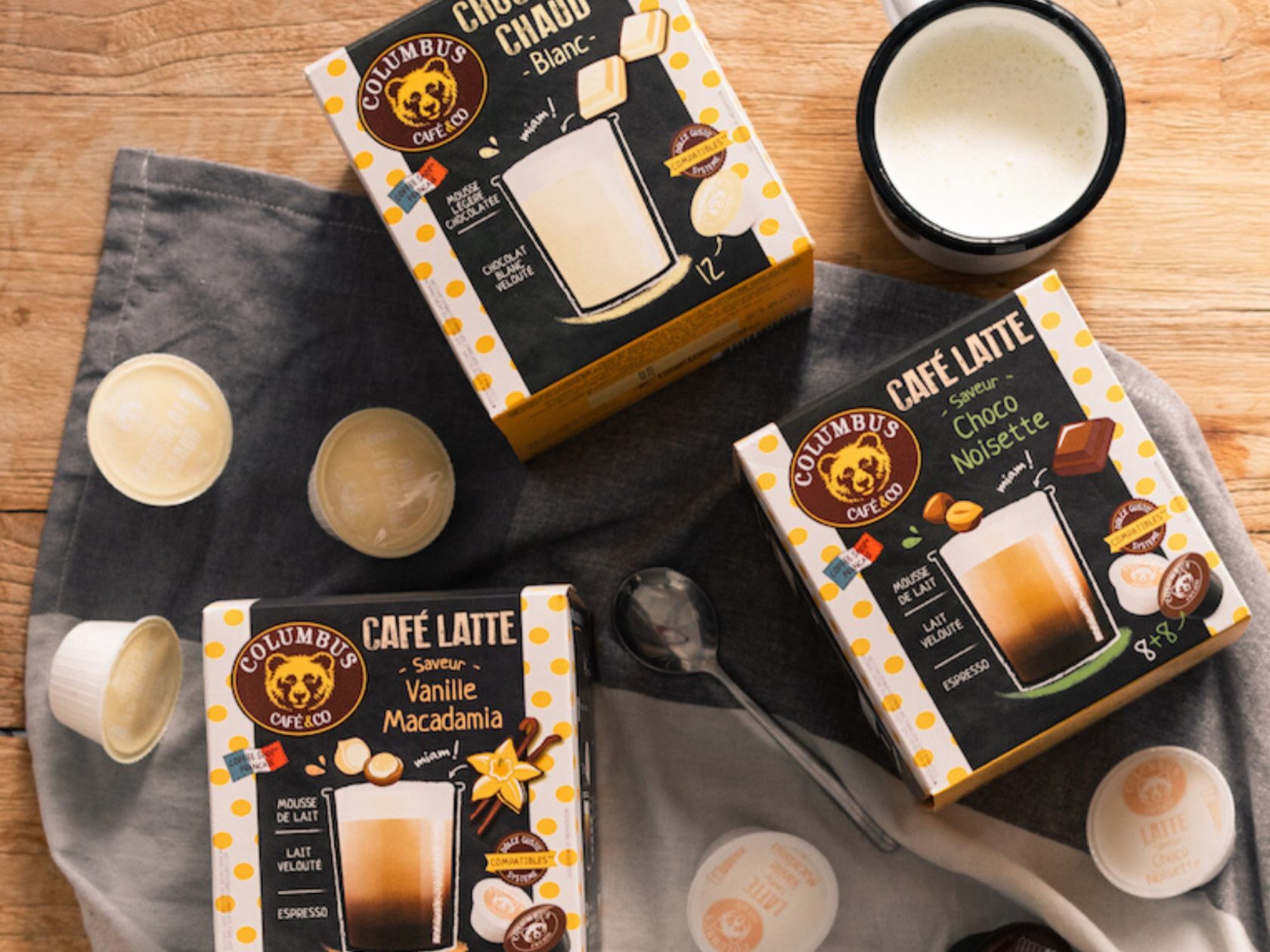 Le Café Latte saveur Framboise Choco blanc Dolce Gusto® x 16
