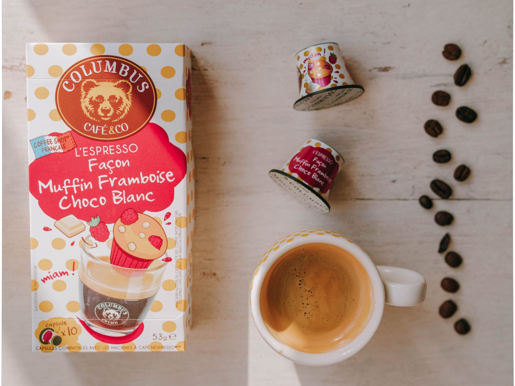 Muffin Raspberry White Chocolate Flavour Espresso Nespresso® x 10 –  Columbus Café & Co