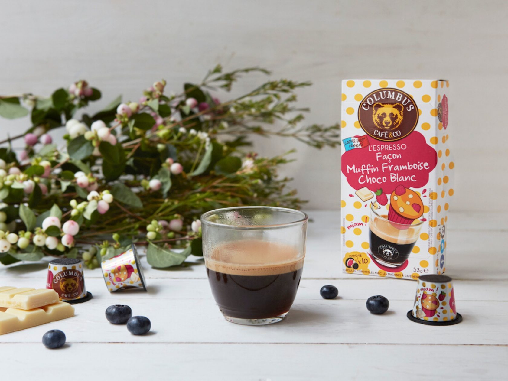 Muffin Raspberry White Chocolate Flavour Espresso Nespresso® x 10