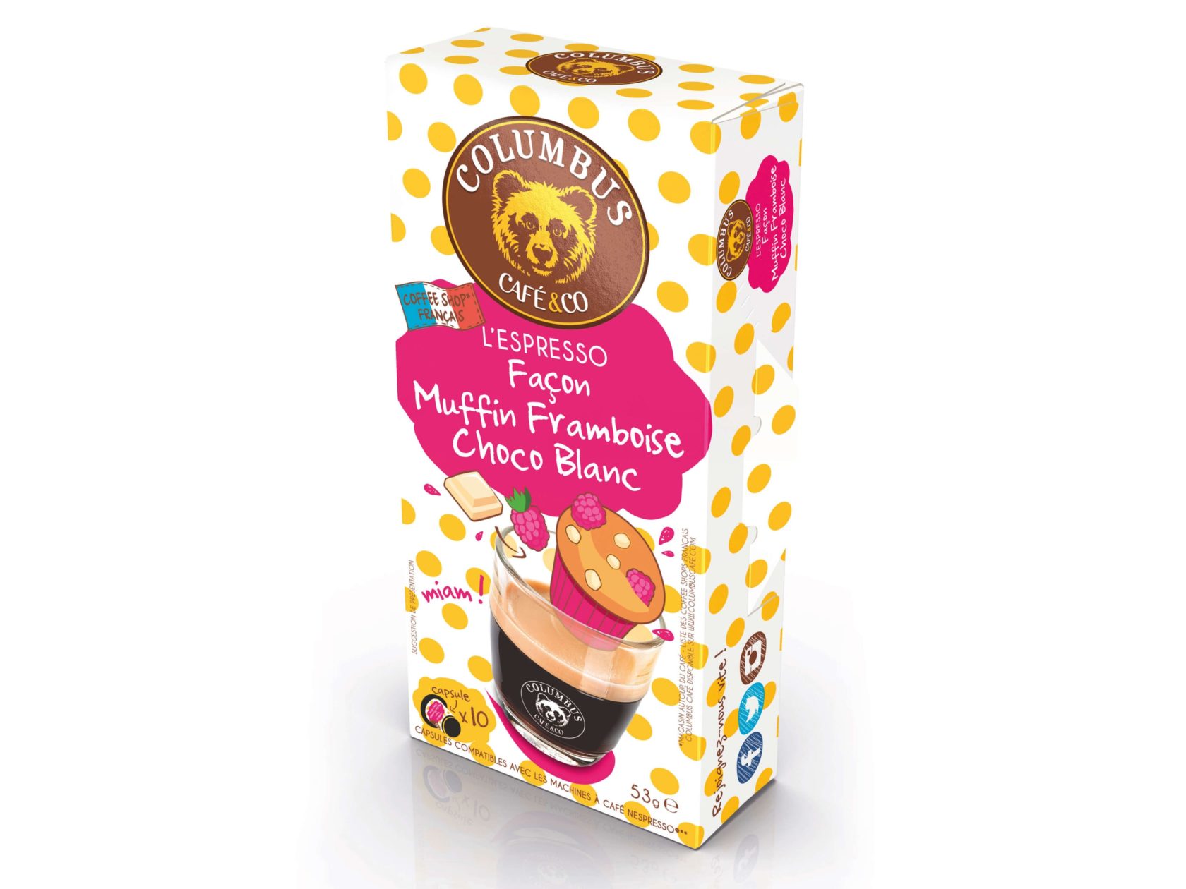 Muffin Raspberry White Chocolate Flavour Espresso Nespresso® x 10