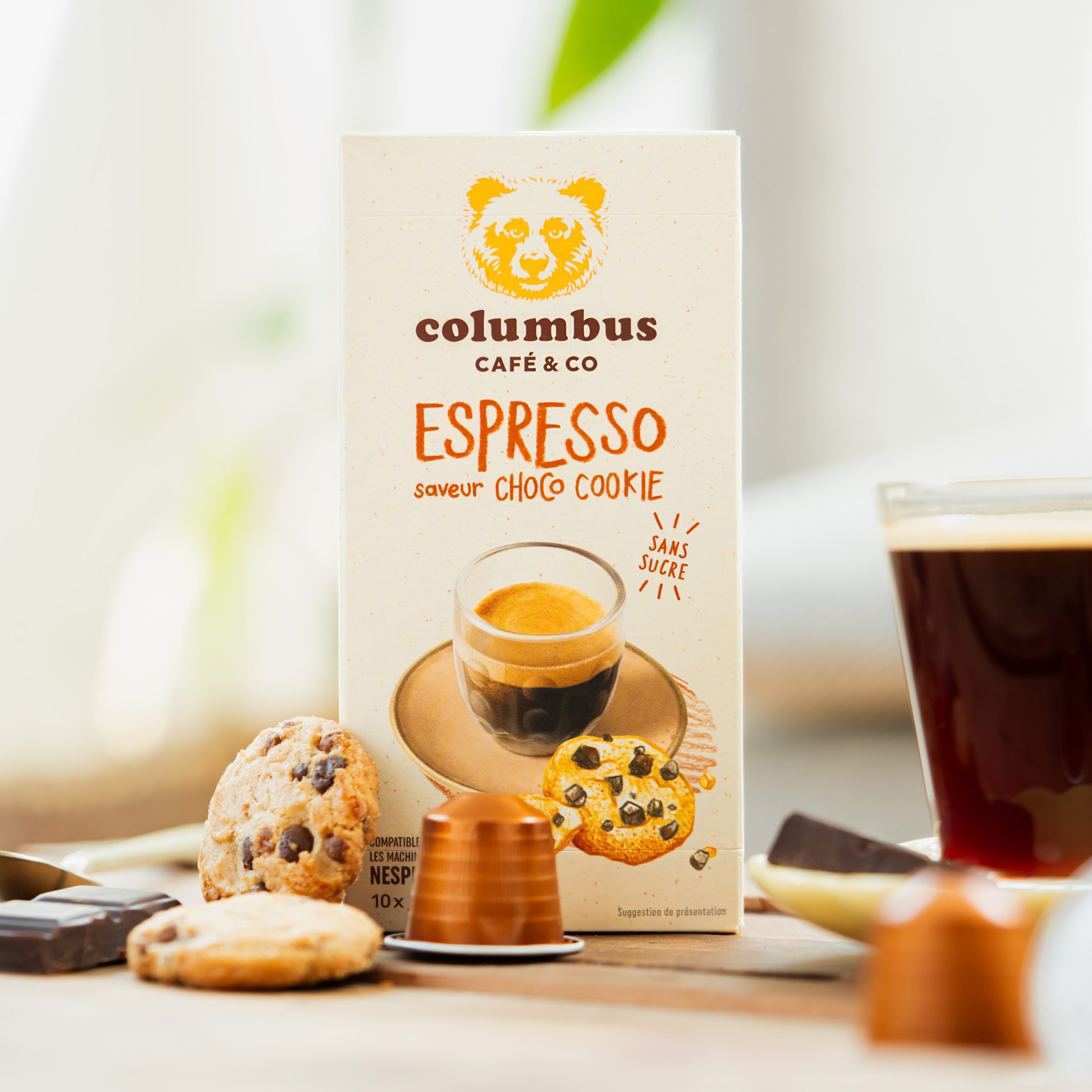 Dosettes de café au goût subtil de chocolat compatibles SENSEO