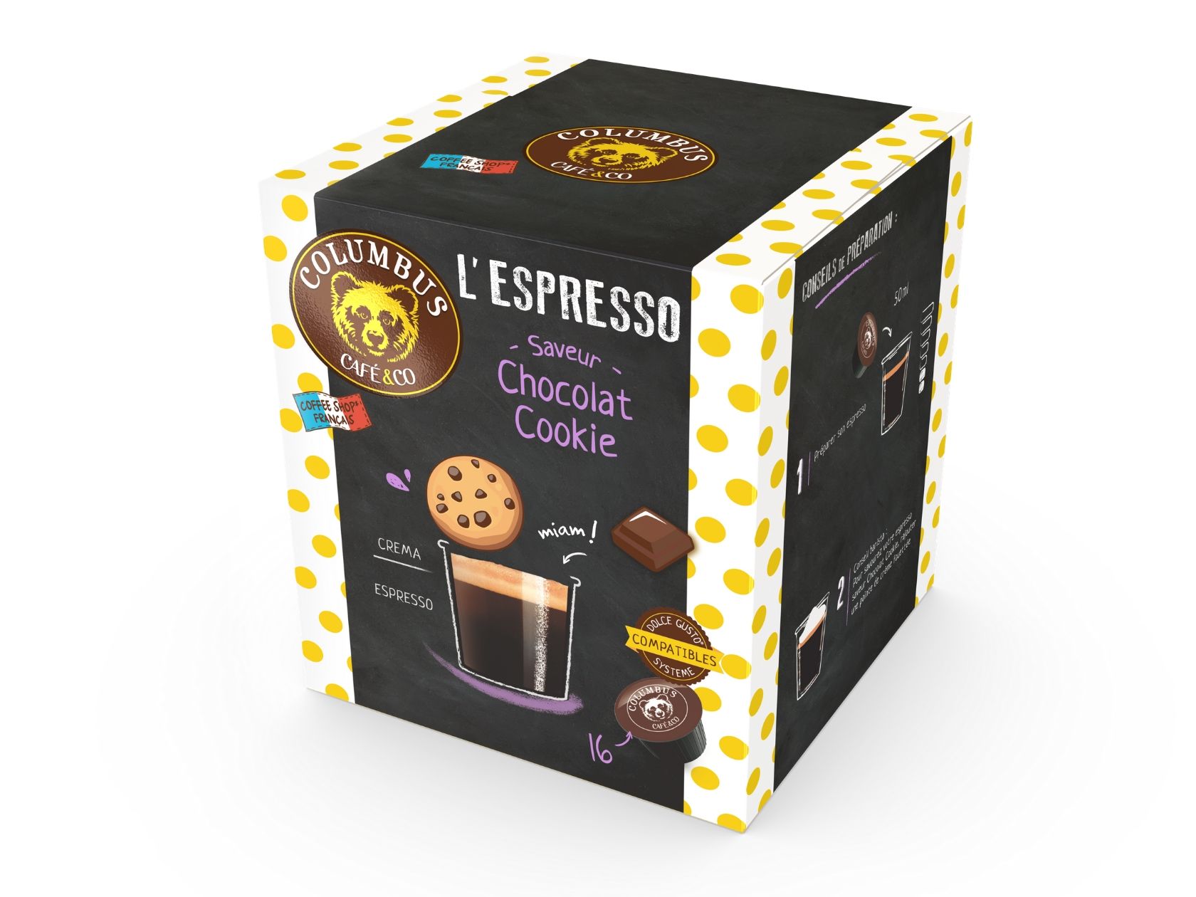 Cookie chocolate flavour espresso Dolce Gusto® x 16