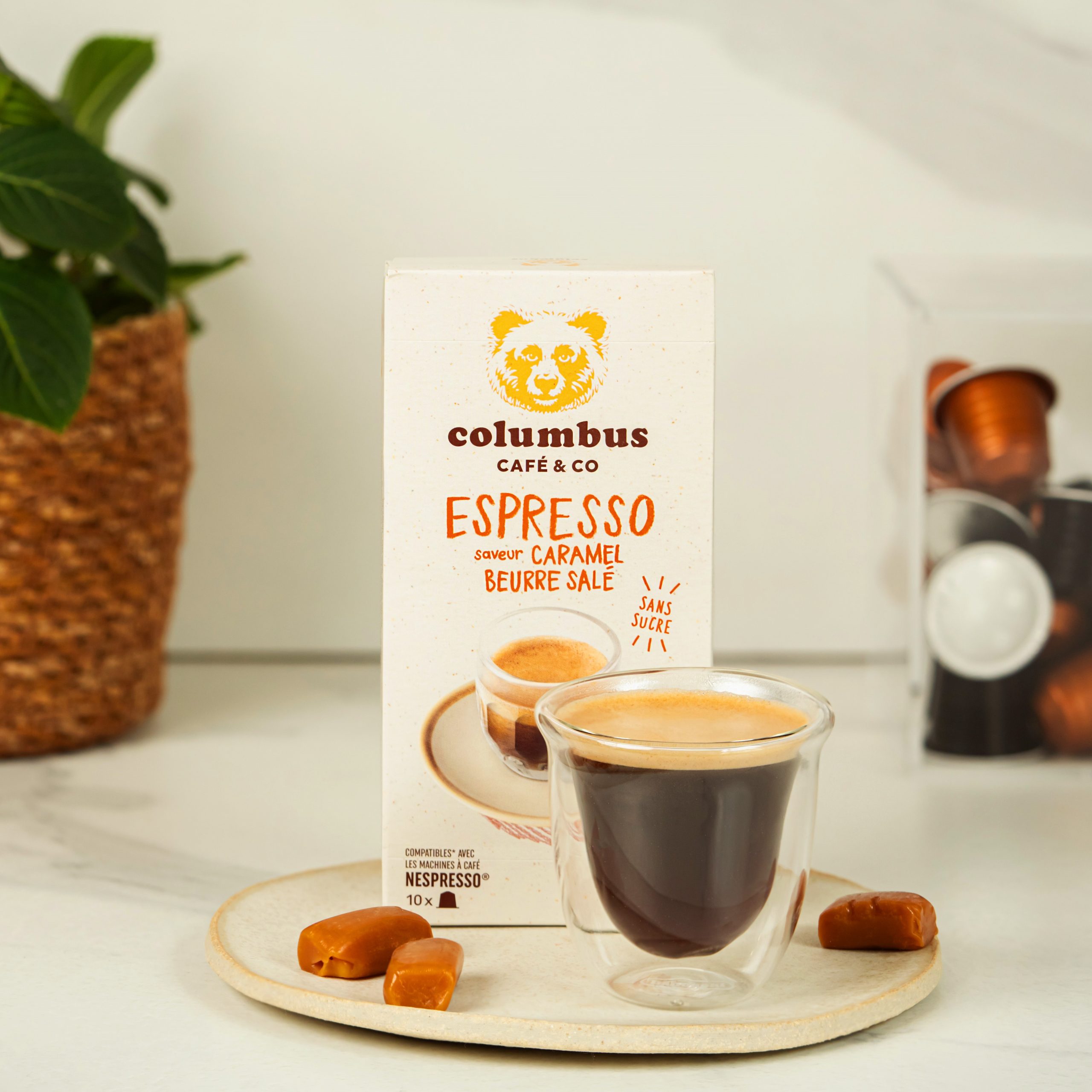 L'Espresso saveur Caramel beurre salé Nespresso® x 10 – Columbus Café & Co