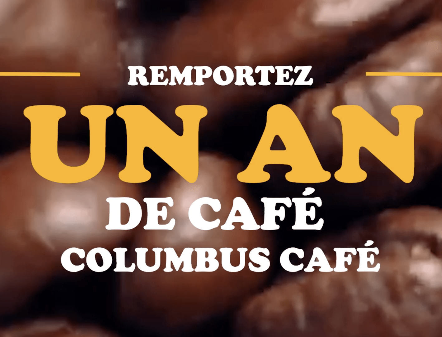 1 an de café offert