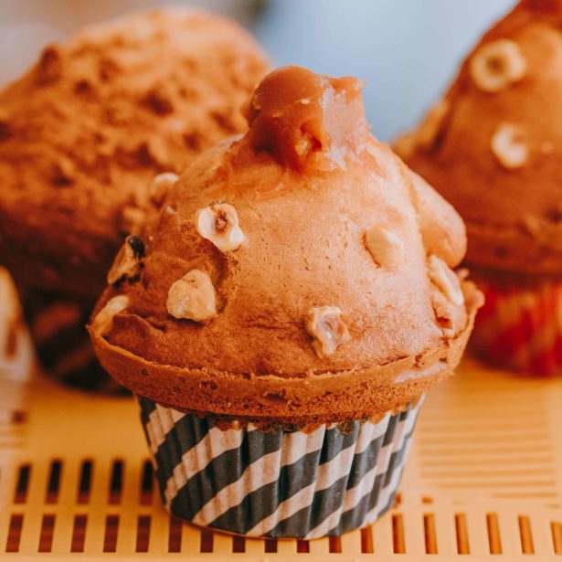 MUFFIN CŒUR Noisettes coeur Caramel