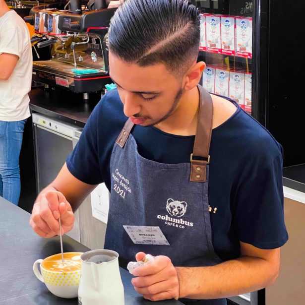 Mohamed, finaliste du Concours Super Barista 2021