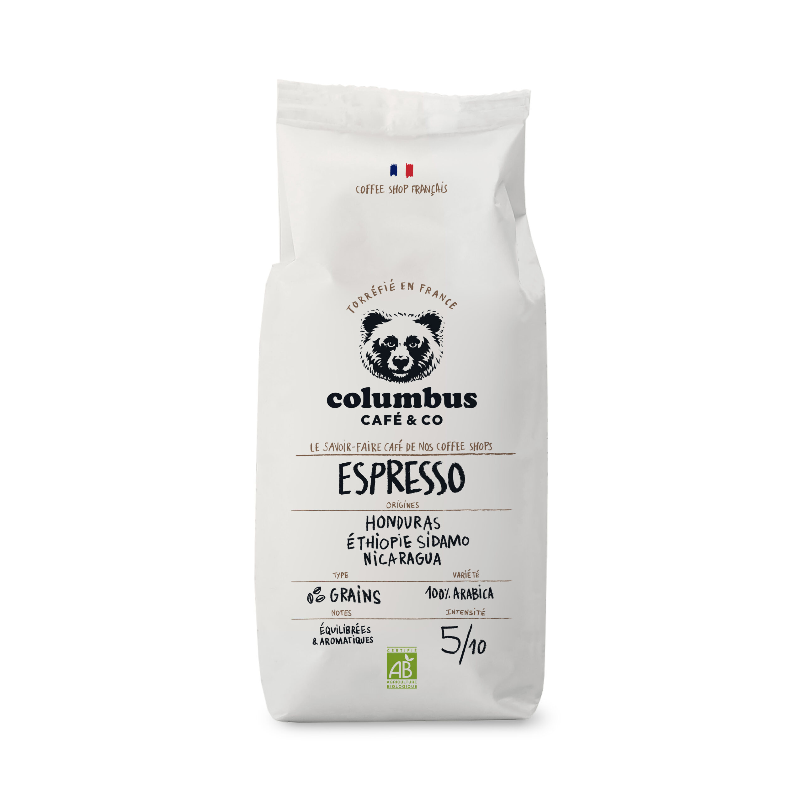 Café en grains 100% robusta 1 kg