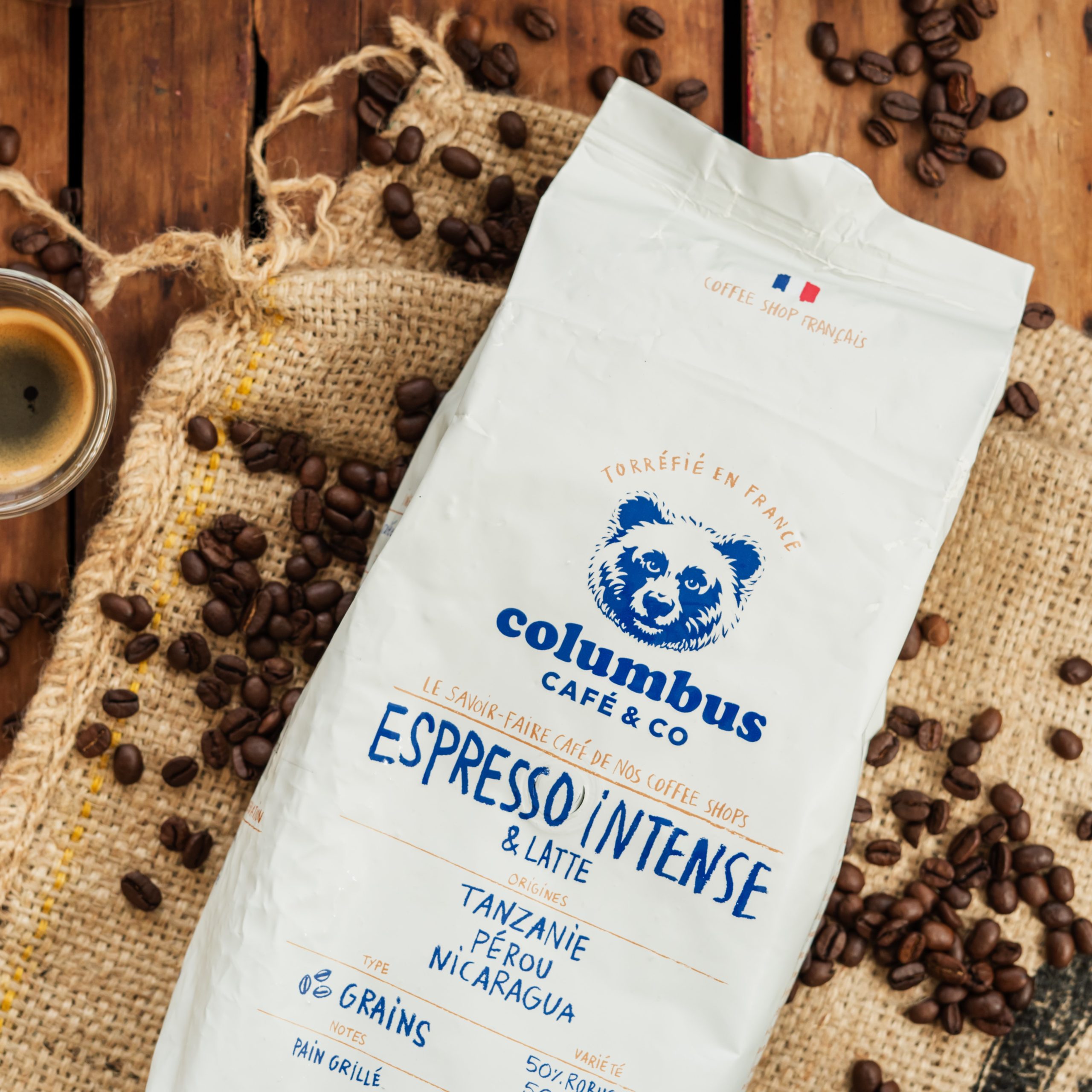 Café Grain – Espresso spécial Lungo 1 KG – Columbus Café & Co