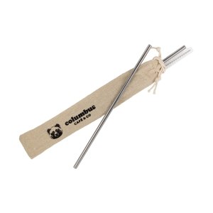 Duo de pailles en inox