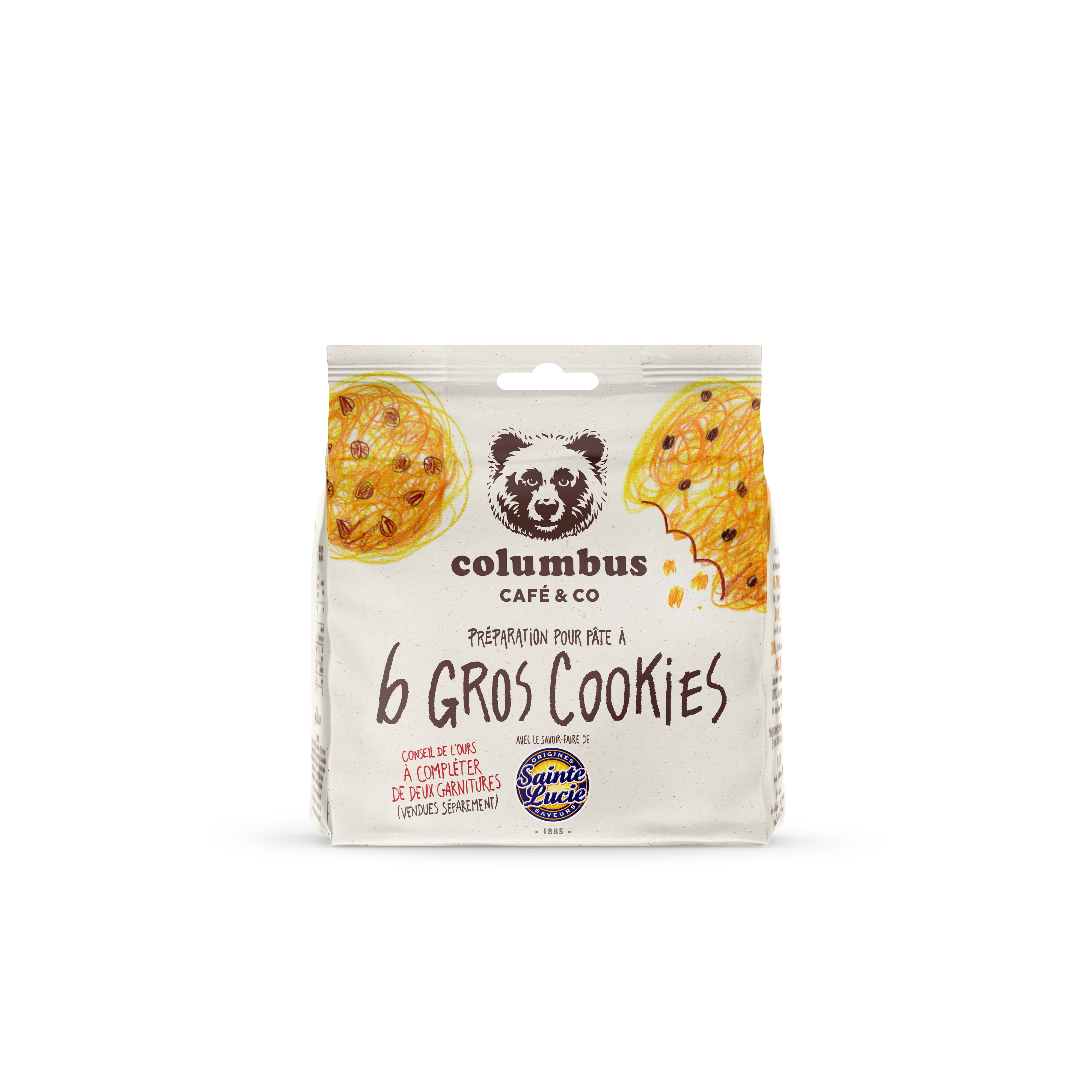 The cookie dough preparation Sainte Lucie x Columbus.