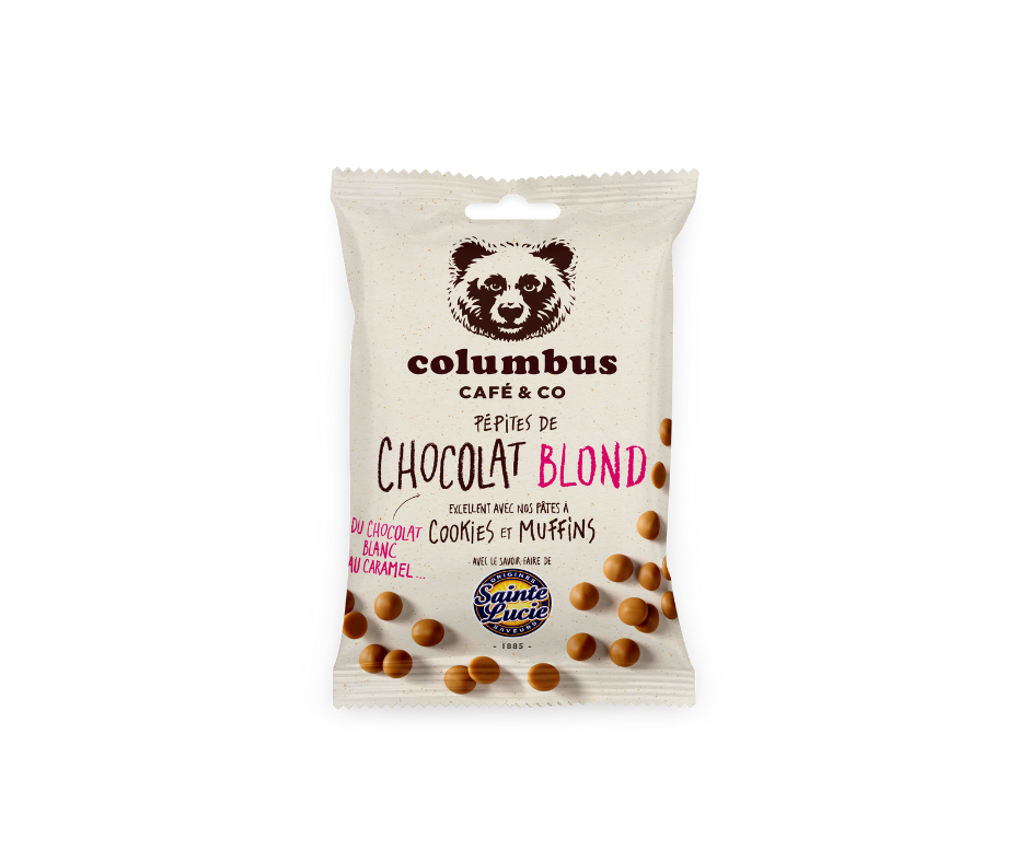 Caramel white chocolate chips Sainte Lucie x Columbus