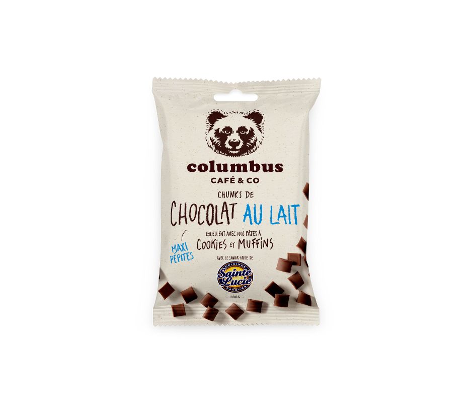Milk chocolate chuncks Sainte Lucie x Columbus