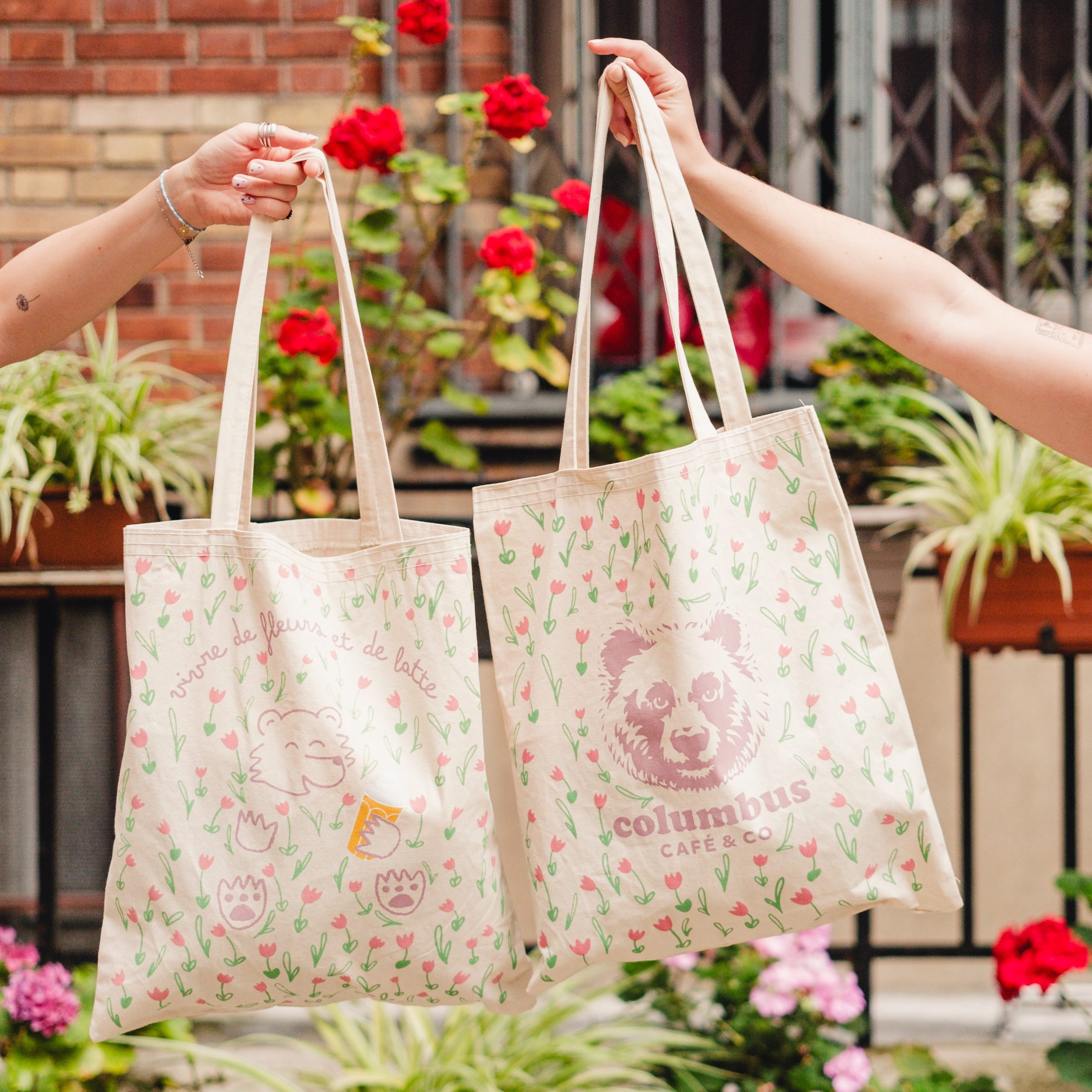Tote bag - Fleurs d'été